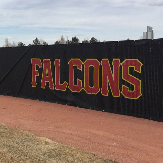 Durable Polyester Max Custom Made Privacy Sports Windscreens