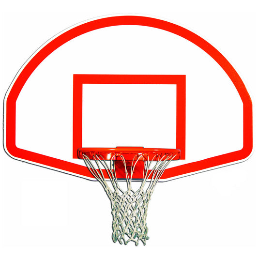 Gooseneck 4.5" FAL Basketball System, Fan Shaped Backboard