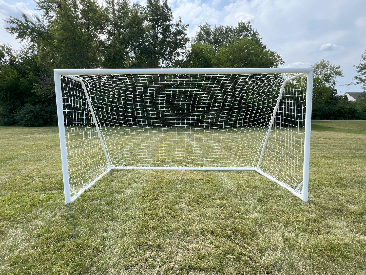 Touchline® Striker 3" Round-Frame Aluminum Soccer Goal, 6' x 18