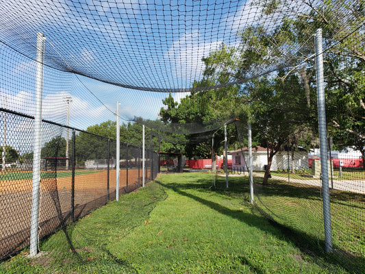 Outdoor 3-1/2" O.D. Steel Batting Cage, 70'