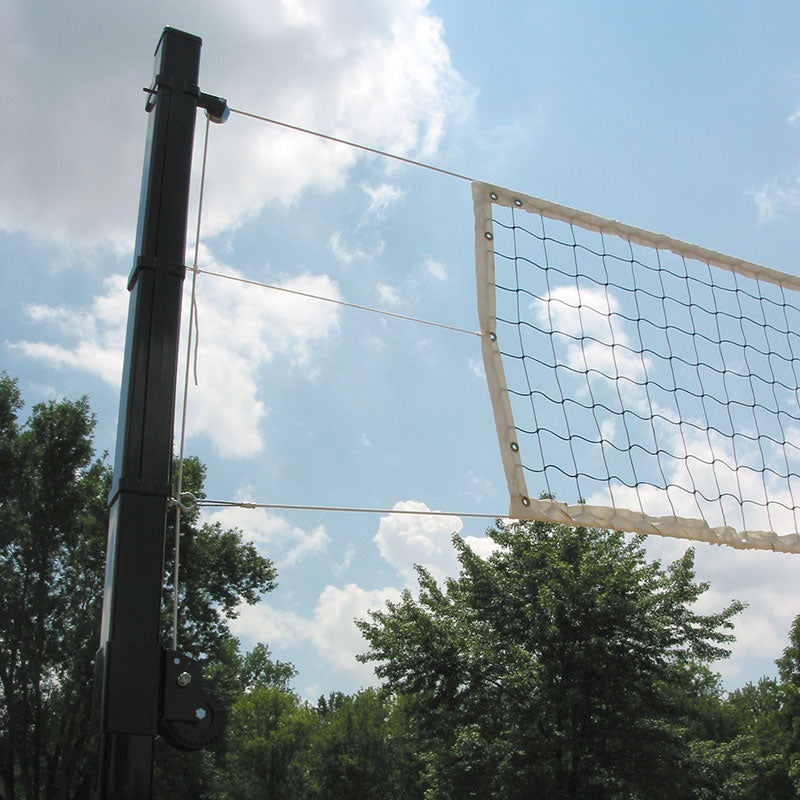 Douglas® VBS-3.5 SQ Outdoor Power Volleyball System, 3.5" SQ Steel, Black