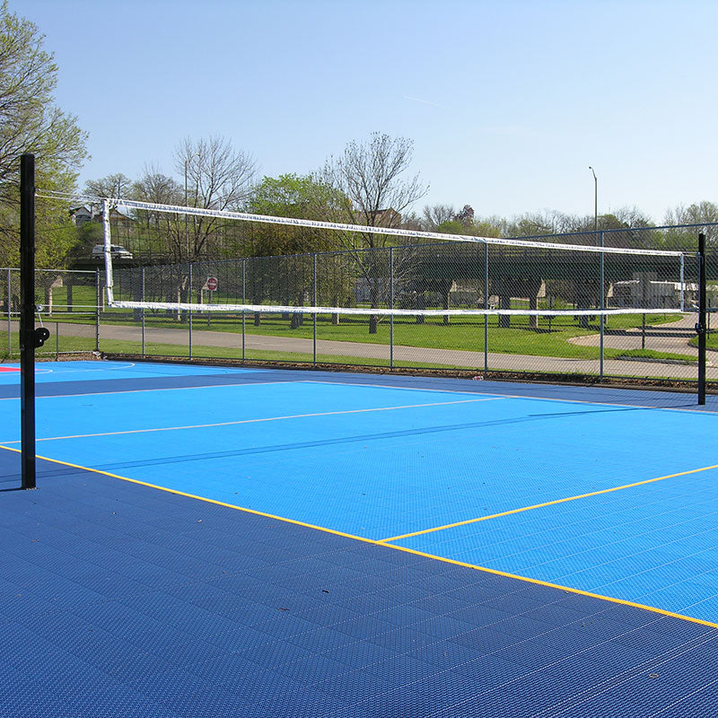 Douglas® VBS-3.5 SQ Outdoor Power Volleyball System, 3.5" SQ Steel, Black
