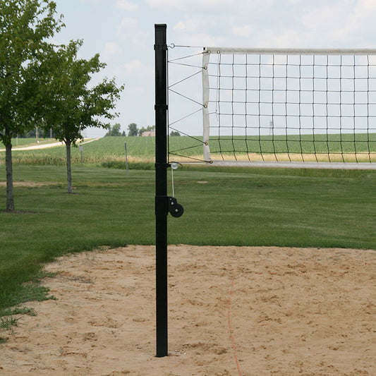 Douglas® VBS-3.5 SQ Outdoor Power Volleyball System, 3.5" SQ Steel, Black