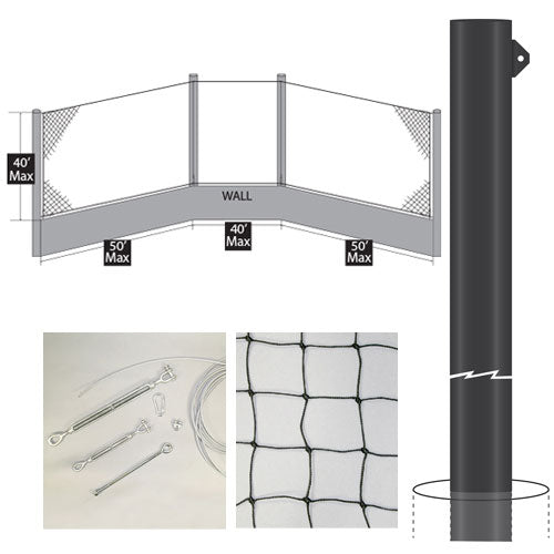 Our Durable Douglas® Standard Backstop Cable System