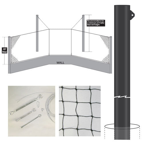 Reliable Douglas® Suspended Backstop Cable System