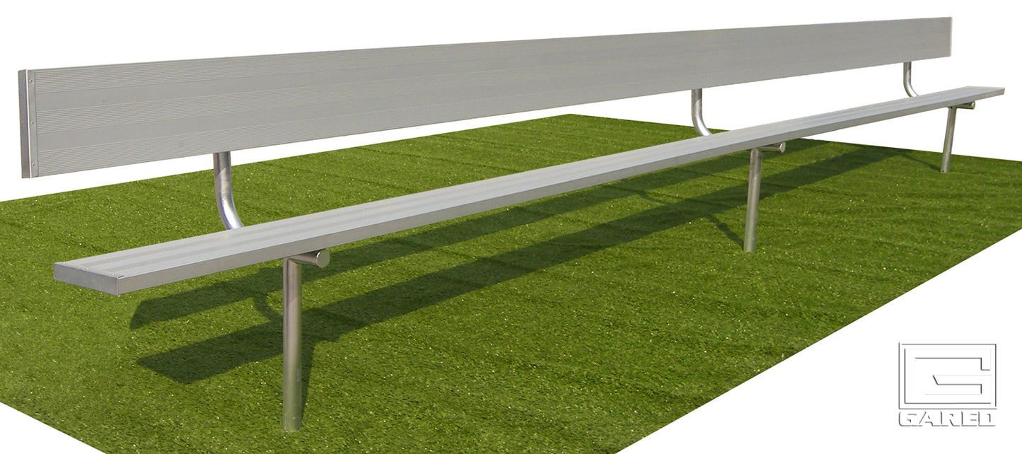 Spectator 15' Inground Bench with Back