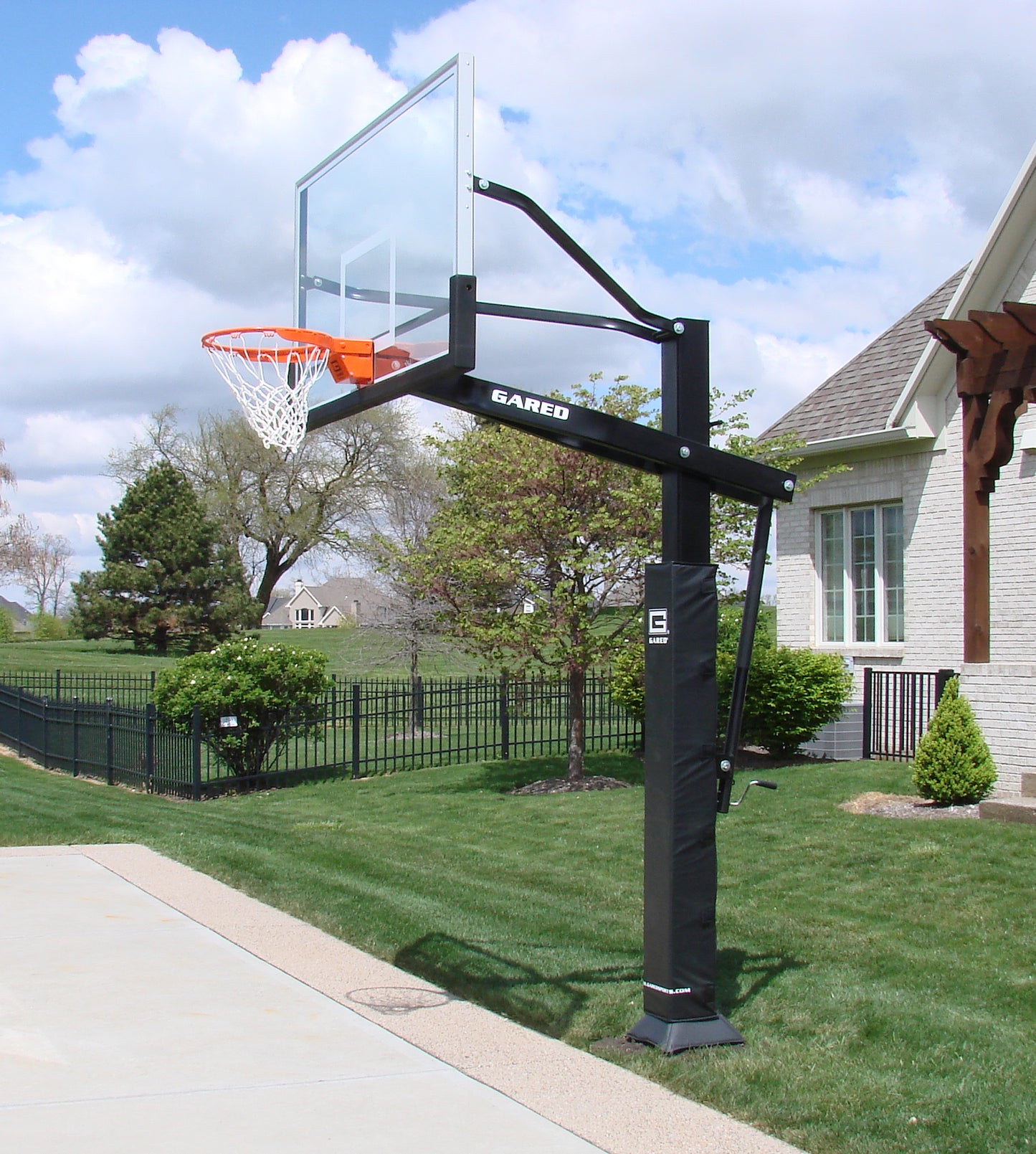 Pro Jam Adjustable Basketball Hoop with Glass Board