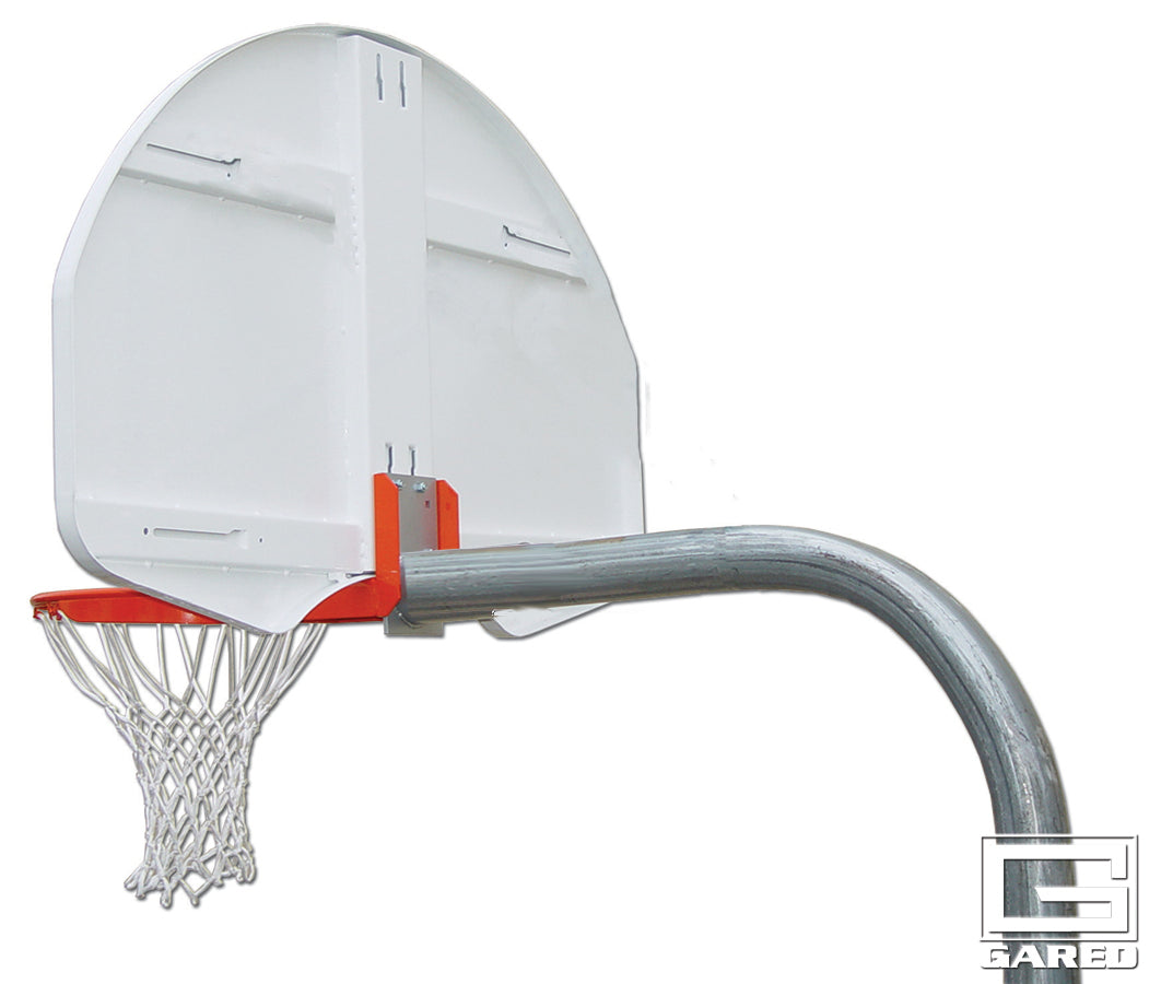 Economy 3-1/2" O.D. Unbraced Rear-Mount Gooseneck Basketball Package