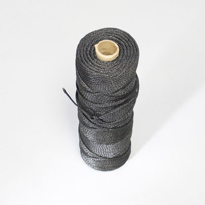 Lacing Cord 3mm Black Braided Polyethylene, 500′ Spool