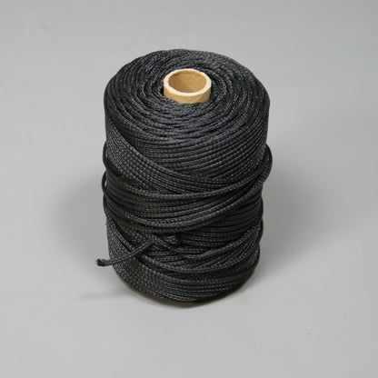 Lacing Cord 3mm Black Braided Polyethylene, 500′ Spool