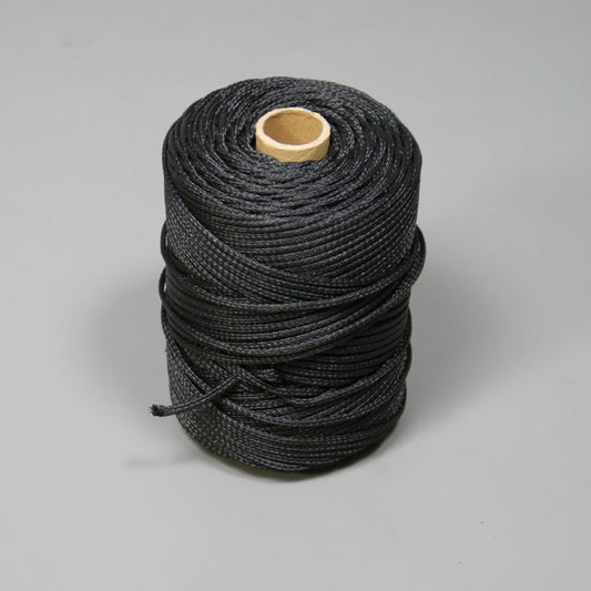 Lacing Cord 3mm Black Braided Polyethylene, 500′ Spool