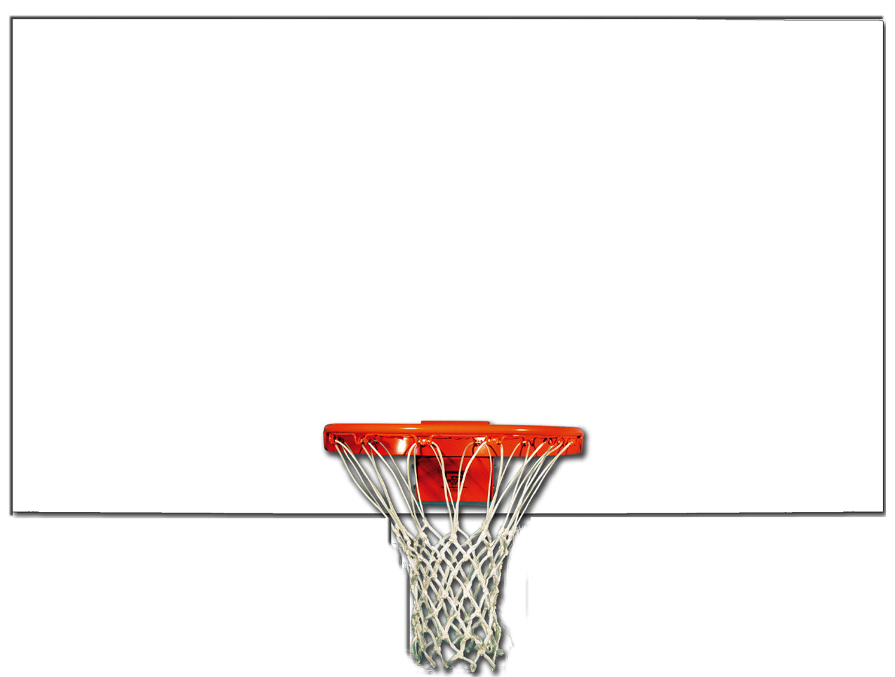 Playground Full Sized Unmarked Steel Basketball Backboard
