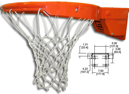 Collegiate International Breakaway Rim with Tube Tie Net attachment
