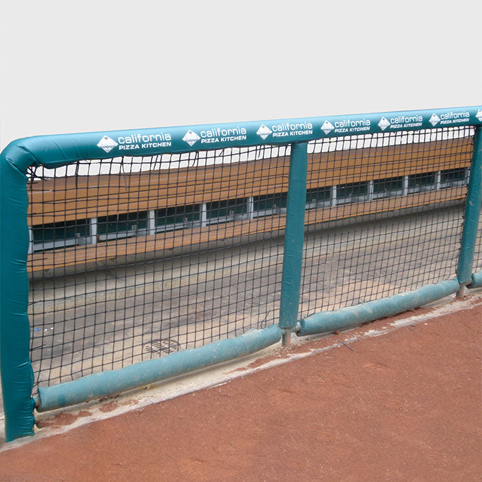 Baseball Dugout Rail Padding with Personalized Printing