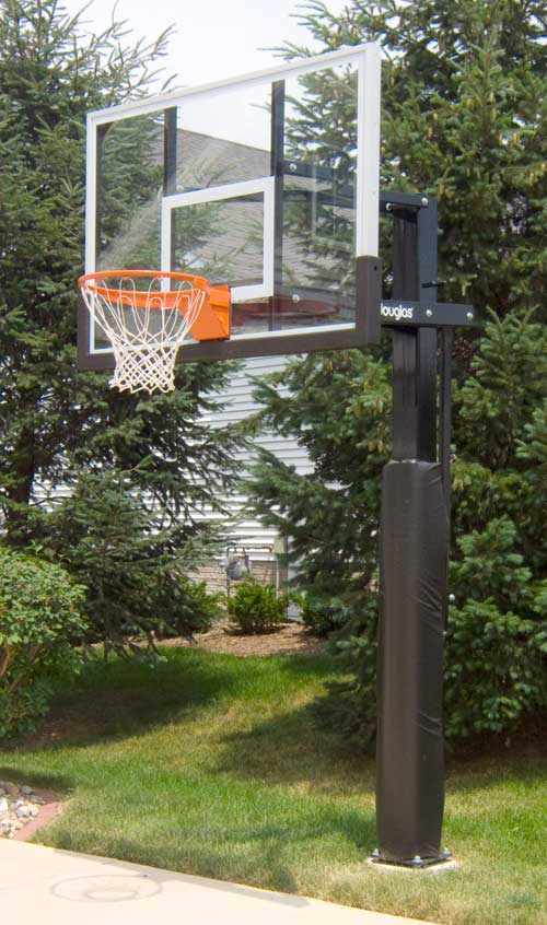 Wraparound Basketball Pole Pad, Black, 6′ High