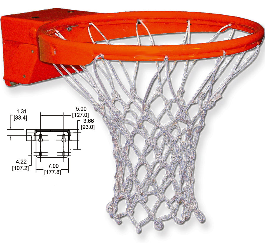 Master International Professional Breakaway Rim with Tube Tie Net attachment