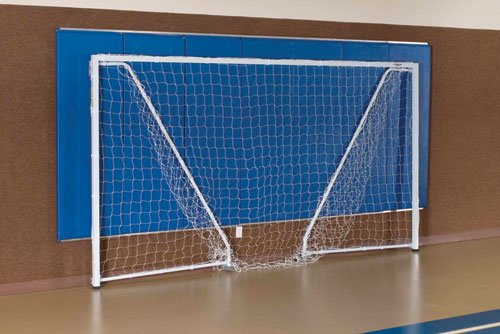 Folding Soccer Goals, 6.5'H x 12'W x 5'D with Nets