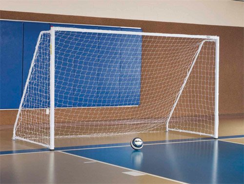 Folding Soccer Goals, 6.5'H x 12'W x 5'D with Nets