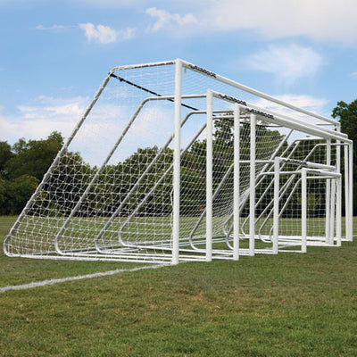 CLUB Portable Soccer Goals, 3″ Round Aluminum with 4mm Nets