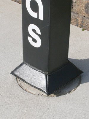Outdoor Fitted Basketball Pole Base Padding