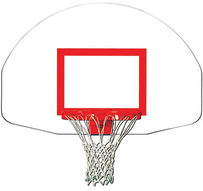 FST Fan Shaped Steel Backboard with Target, 38″ x 55″