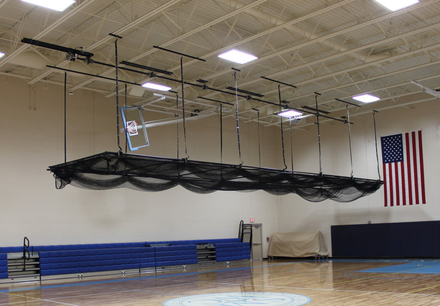 Indoor Bottom Lift Multi-Sport Cage, 55'