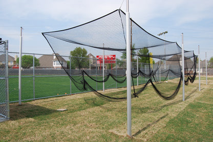 Outdoor 3-1/2" O.D. Aluminum Batting Cage, 70'