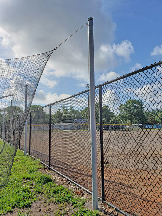 Outdoor 3-1/2" O.D. Steel Batting Cage, 55'