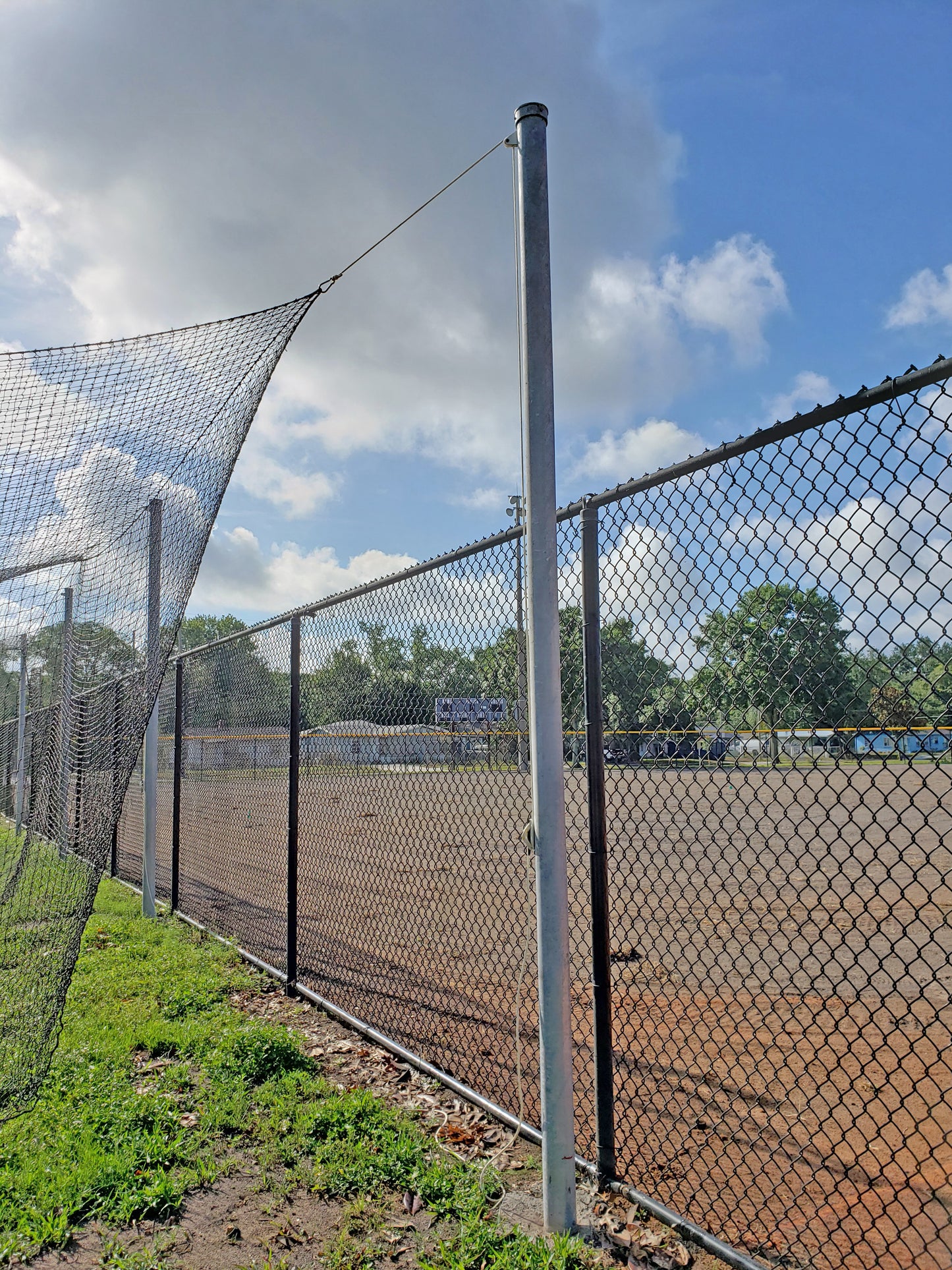 Outdoor 3-1/2" O.D. Steel Batting Cage, 70'