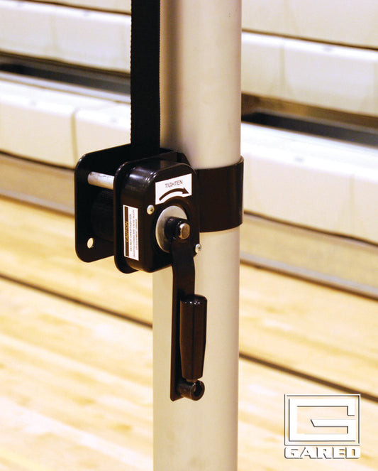 RALLYLINE 3 1/2" OD Scholastic Telescopic One-Court Volleyball System