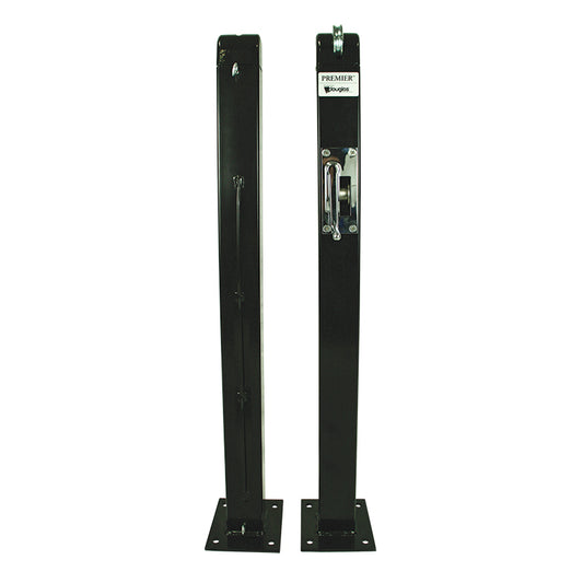 Premier Douglas® Square Surface Mount Tennis Net Posts