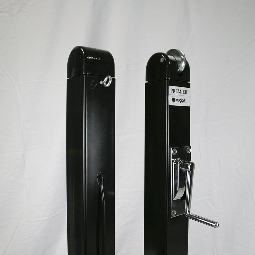 Premier Douglas® Square Surface Mount Tennis Net Posts