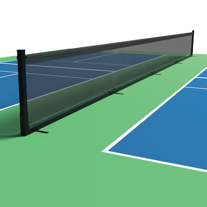 Movable, Semi-permanent Pickleball Court Divider Systems
