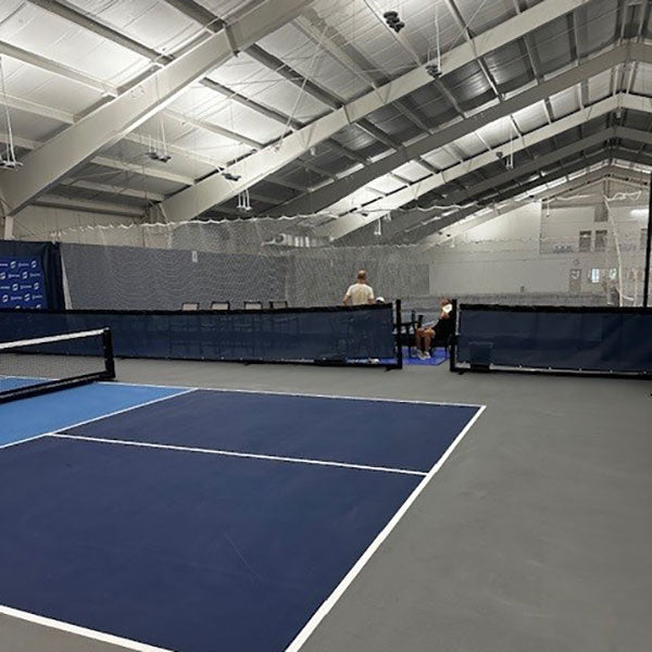 Movable, Semi-permanent Pickleball Court Divider Systems