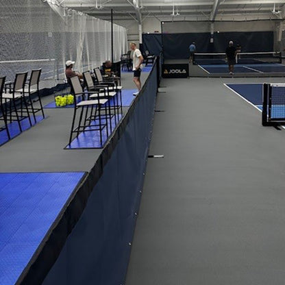 Movable, Semi-permanent Pickleball Court Divider Systems