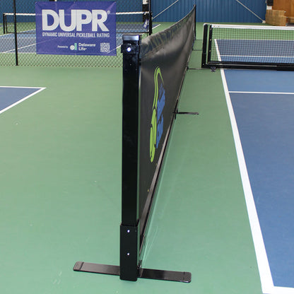 Movable, Semi-permanent Pickleball Court Divider Systems