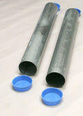 GS-24RD Galvanized Steel Ground Sleeves 24″ Long for 3″ OD Posts
