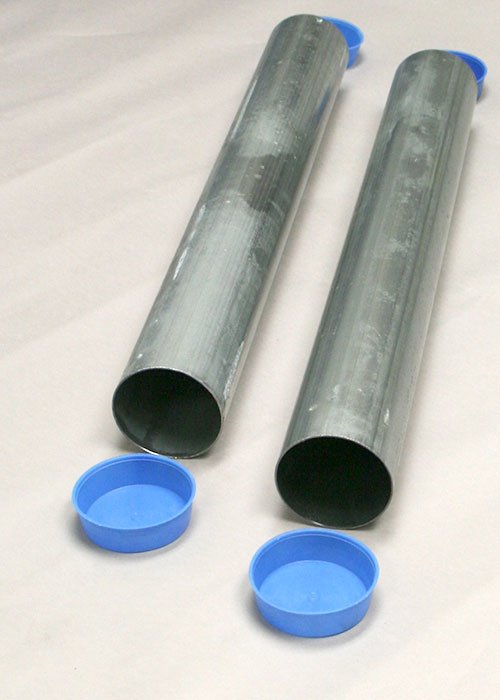 GS-24RD Galvanized Steel Ground Sleeves 24″ Long for 3″ OD Posts
