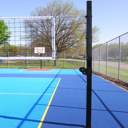 Douglas® VBS-3.5 SQ Outdoor Power Volleyball System, 3.5" SQ Steel, Black