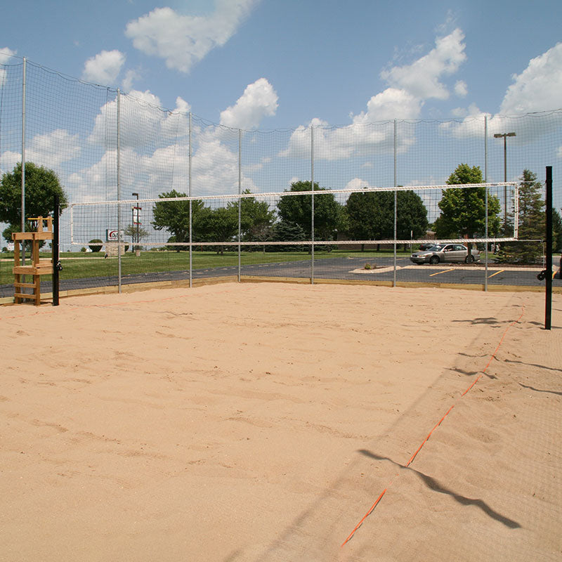 Douglas® VBS-3.5 SQ Outdoor Power Volleyball System, 3.5" SQ Steel, Black