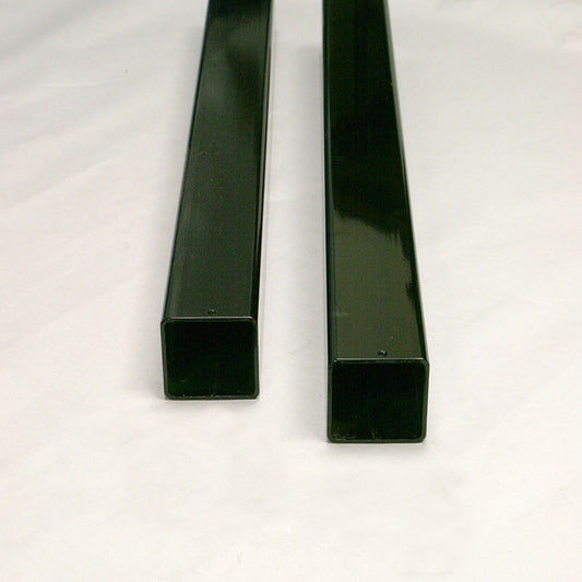 GS-42SQ Galvanized Steel Ground Sleeves 42″ Long for 3.5″ SQ Posts, Black