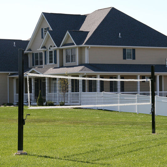 Douglas® VBS-4 SQ Outdoor Power Volleyball System, 4" SQ Aluminum, Black
