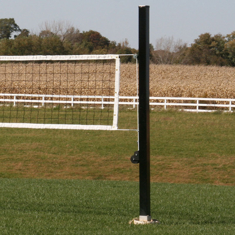 Douglas® VBS-4 SQ Outdoor Power Volleyball System, 4" SQ Aluminum, Black