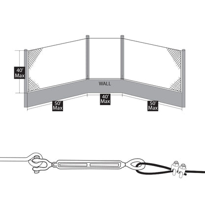 Douglas® Standard Backstop Cable Hardware Kit