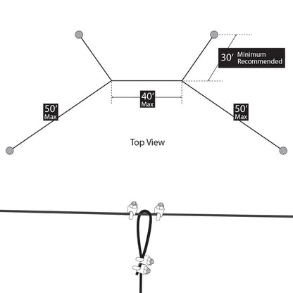 Douglas® Suspended Backstop Cable Hardware Kit