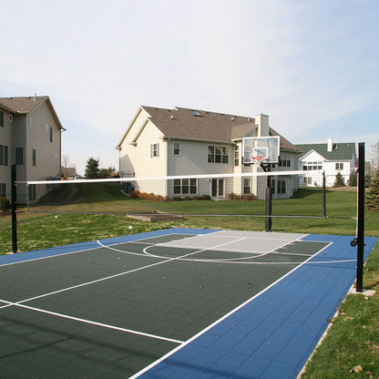 4″ Square Aluminum Adjustable Volleyball Net System – Multi-Sport Court Use