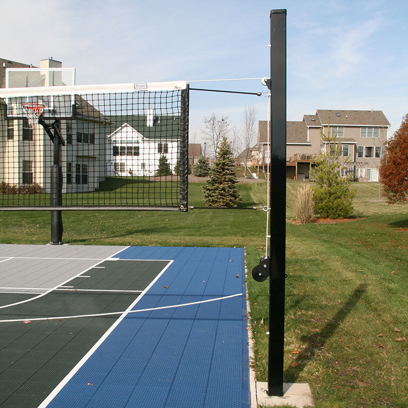 4″ Square Aluminum Adjustable Volleyball Net System – Multi-Sport Court Use