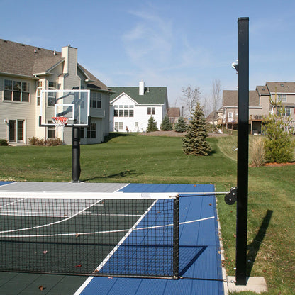4″ Square Aluminum Adjustable Volleyball Net System – Multi-Sport Court Use