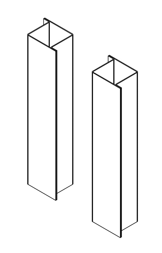Ground Sleeves for 4" Square Outdoor Volleyball Posts