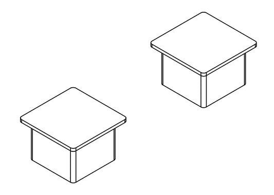 Caps for 4" Square Outdoor Volleyball Posts